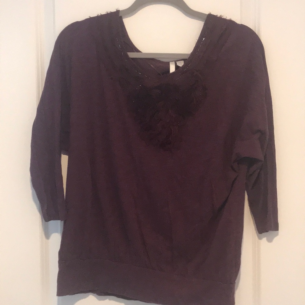 3/4 sleeve light weight sweater